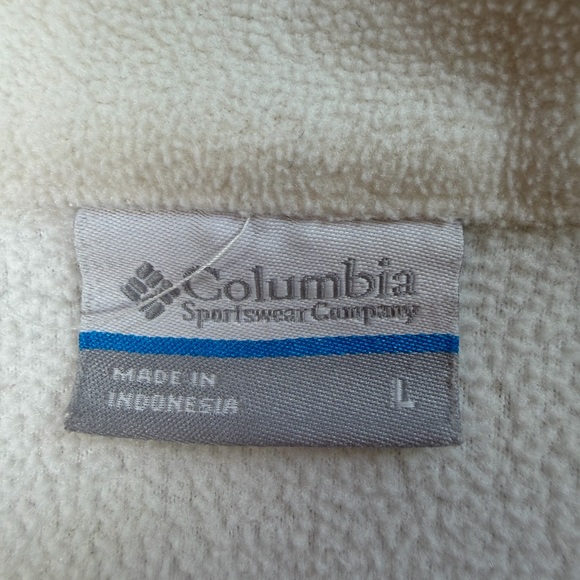 Columbia Idaho Vandals Football White Full Zip Fleece Sweater Women’s Size L - Picture 6 of 10